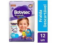 Fralda Babysec Premium Galinha Pintadinha - Tam. XXG Acima de 13kg - 10