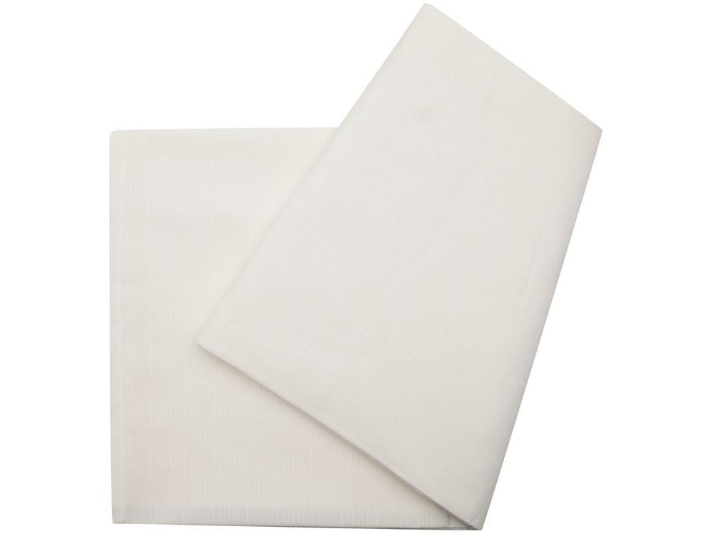 Toalha de Mesa Retangular Teka Branca 150x260cm Champanhe Magnum - 1