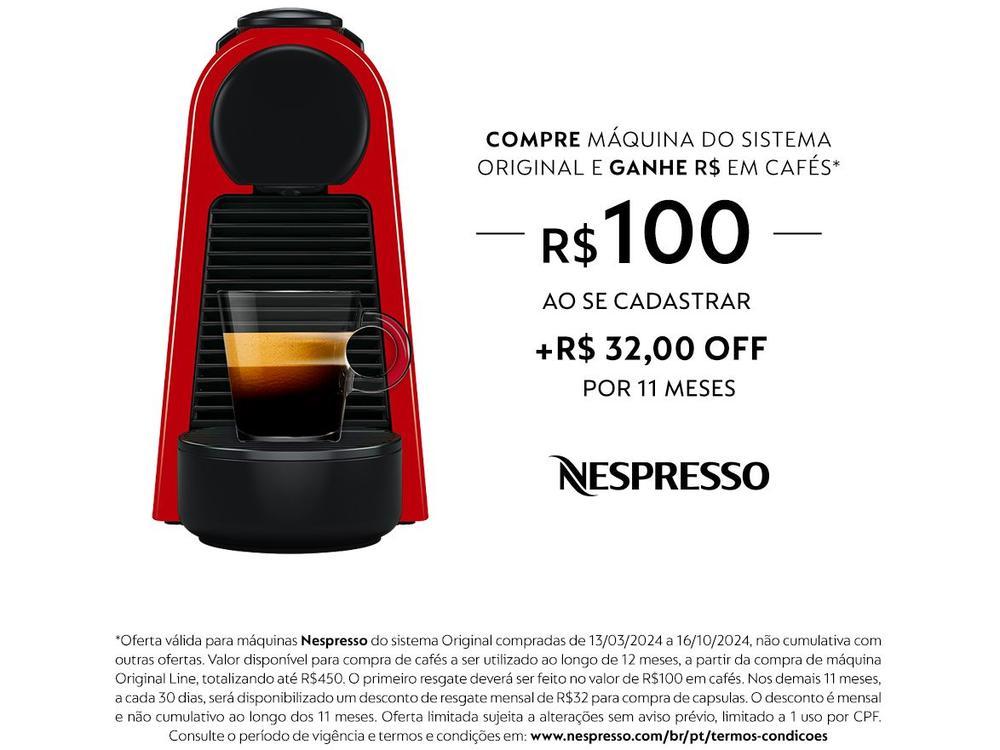 Cafeteira Nespresso Essenza Mini Vermelha - 11