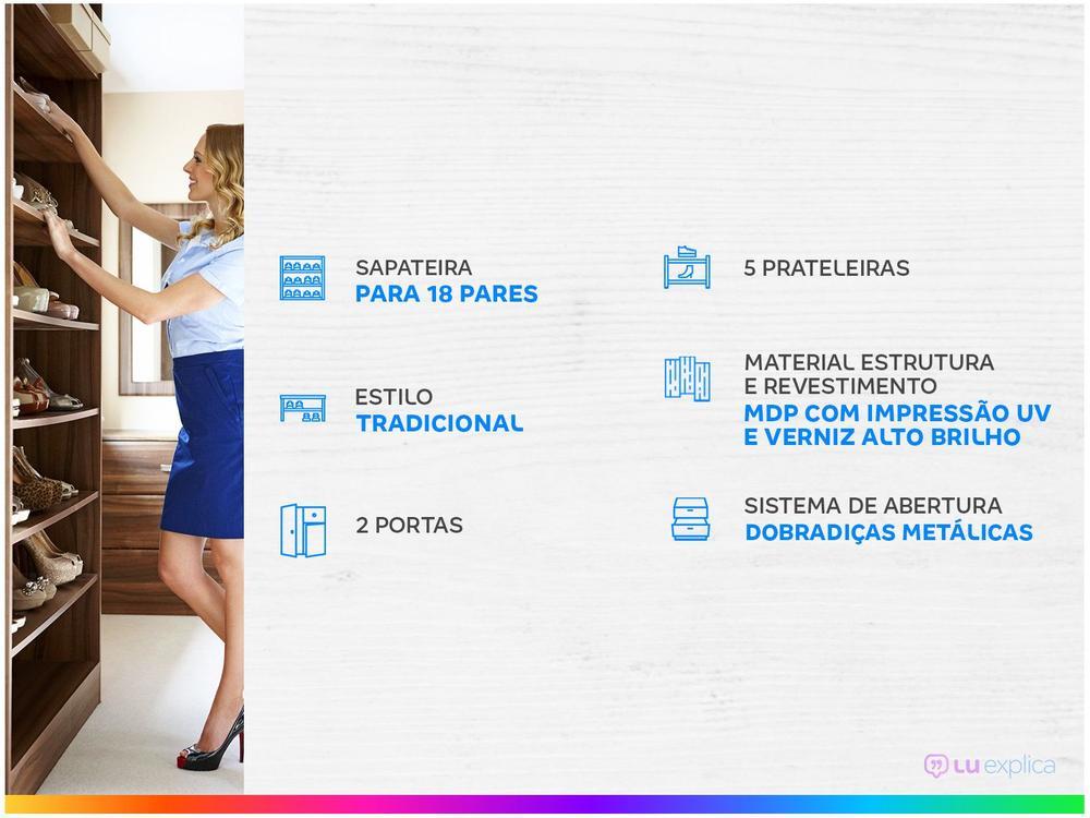 Sapateira 2 Portas 5 Prateleiras Demóbile - 2