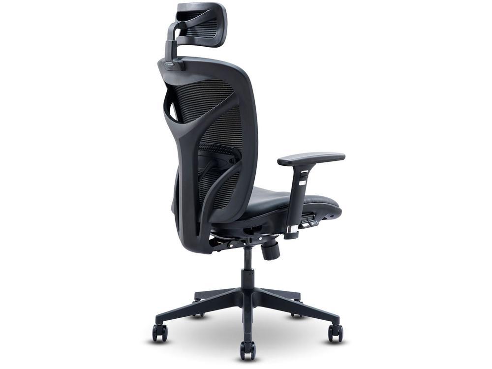 Cadeira de Escritório Presidente Giratória Preto - 9