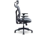 Cadeira de Escritório Presidente Giratória Preto - 7