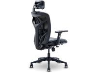 Cadeira de Escritório Presidente Giratória Preto - 9