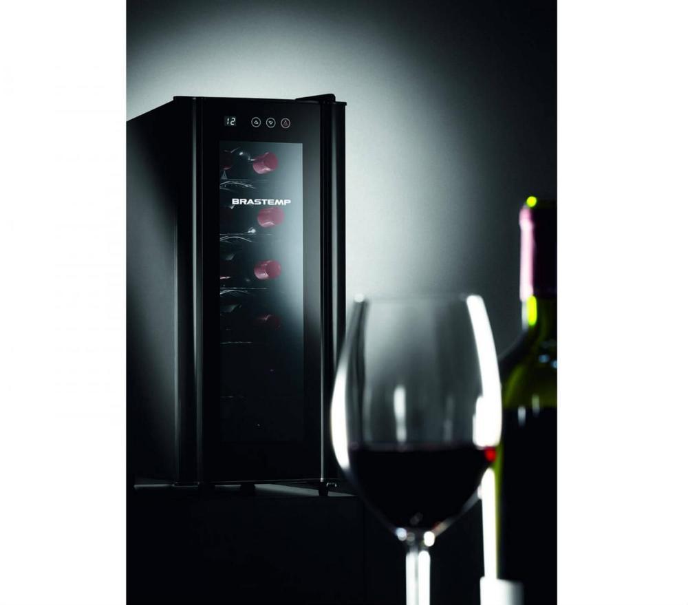 Adega Climatizada Brastemp 12 Garrafas com Painel Touch All Black BZC12 B Preto - 3