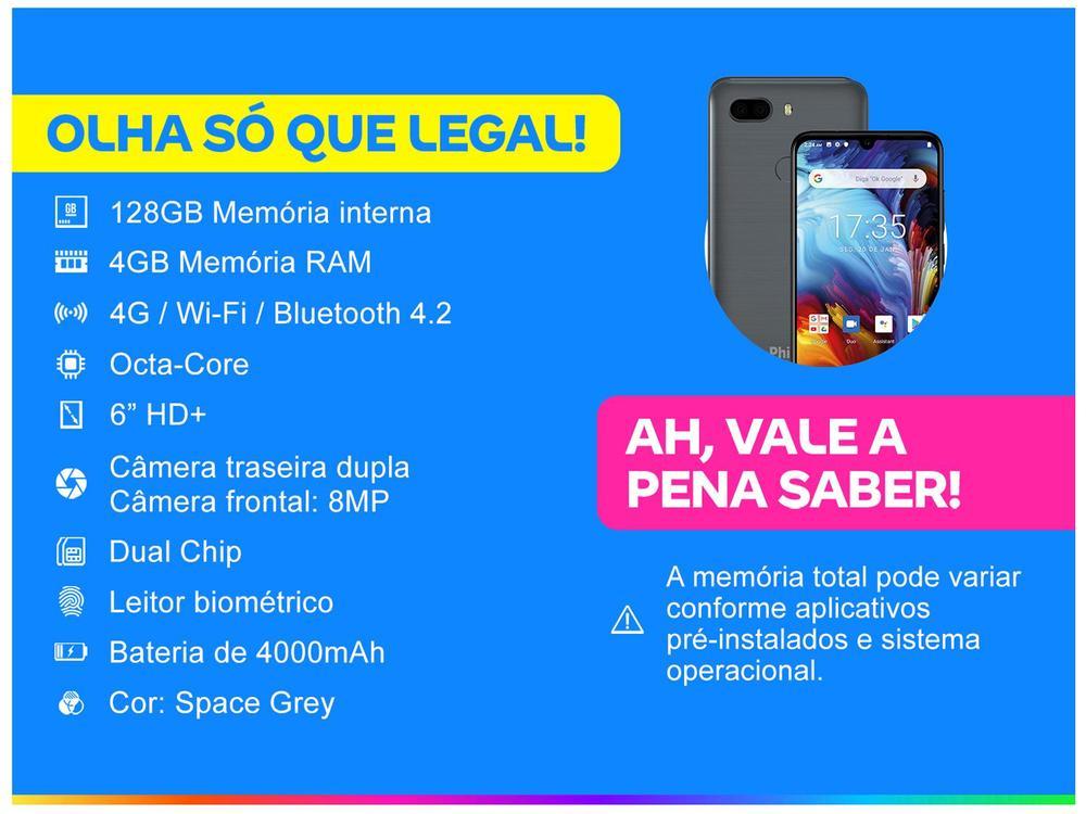Smartphone Philco PCS02SG HIT MAX 128GB Space Grey 4G 4GB RAM Tela 6” Câm. Dupla + Selfie 8MP - 2