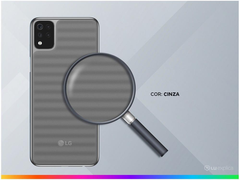 Smartphone LG K52 64GB Cinza 4G Octa-Core 3GB RAM Tela 6,6” Câm. Quádrupla + Selfie 8MP Dual Chip - 3