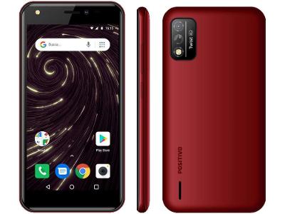 Smartphone Positivo Twist S509 32GB Vermelho 4G Octa-Core 1GB RAM Tela 5” Câm. 8MP + Selfie 5M