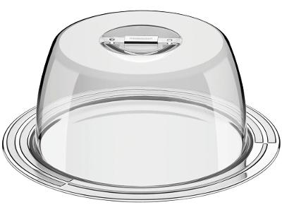 Porta Queijo Inox com Tampa Tramontina Ciclo