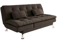 Sofá-cama Casal 3 Lugares Reclinável Suede Linoforte Jade A2 - 1