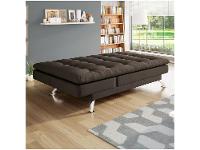 Sofá-cama Casal 3 Lugares Reclinável Suede Linoforte Jade A2 - 7