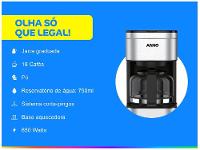 Cafeteira Filtro Arno Preferita Inox 750ml - 11