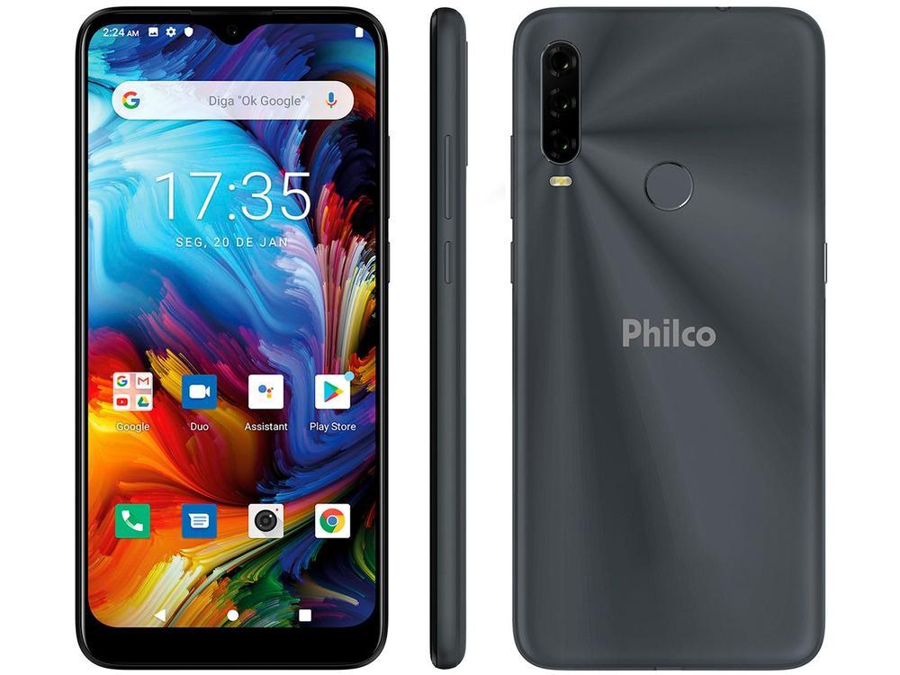 Smartphone Philco HIT P10 128GB Space Grey 4G Octa-Core 4GB Tela 6,2” Câm. Tripla + Selfie 8MP - 1