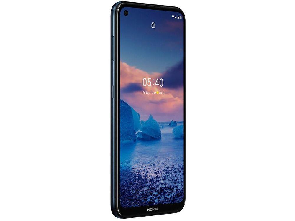 Smartphone Nokia 5.4 128GB Azul 4G 4GB RAM 6,39” Câm. Quádrupla + Selfie 16MP com Pacote Office - 6