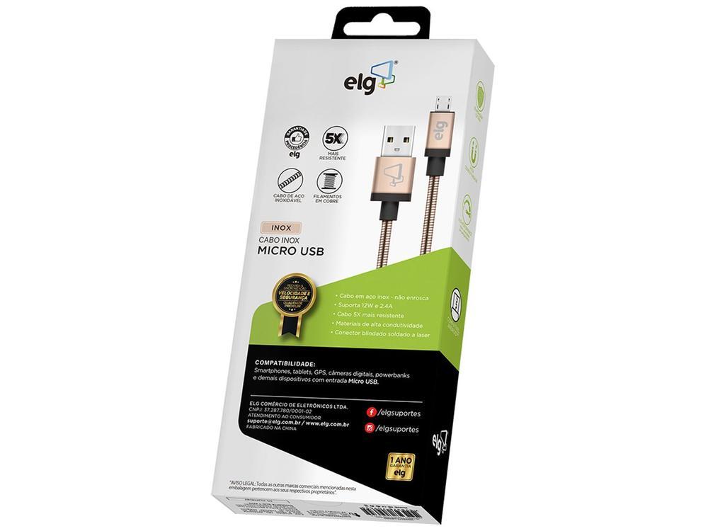 Cabo Micro USB 1m ELG Inox - 3