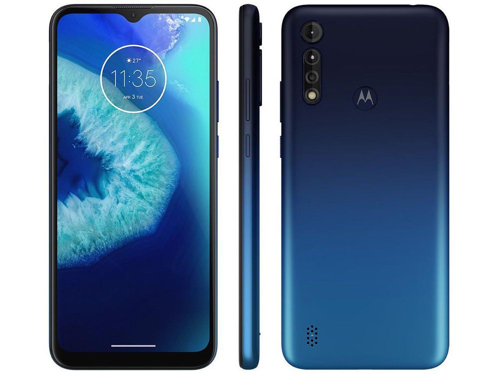 Smartphone Motorola Moto G8 Power Lite 64GB Azul - 4G Octa-Core 4GB RAM 6,5” Câm. Tripla + Selfie 8MP - 1