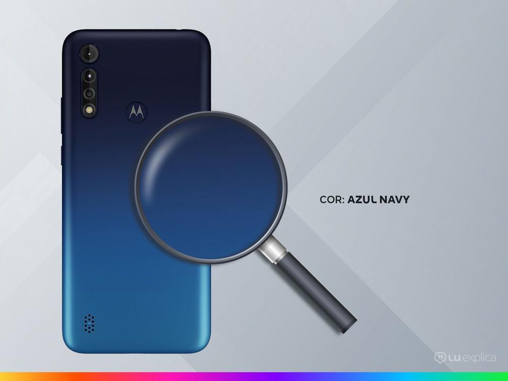 Smartphone Motorola Moto G8 Power Lite 64GB Azul - 4G Octa-Core 4GB RAM 6,5” Câm. Tripla + Selfie 8MP - 3