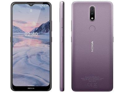 Smartphone Nokia 2.4 64GB Roxo 4G Octa-Core 3GB RAM Tela 6,5” Câm. Dupla + Selfie 5M