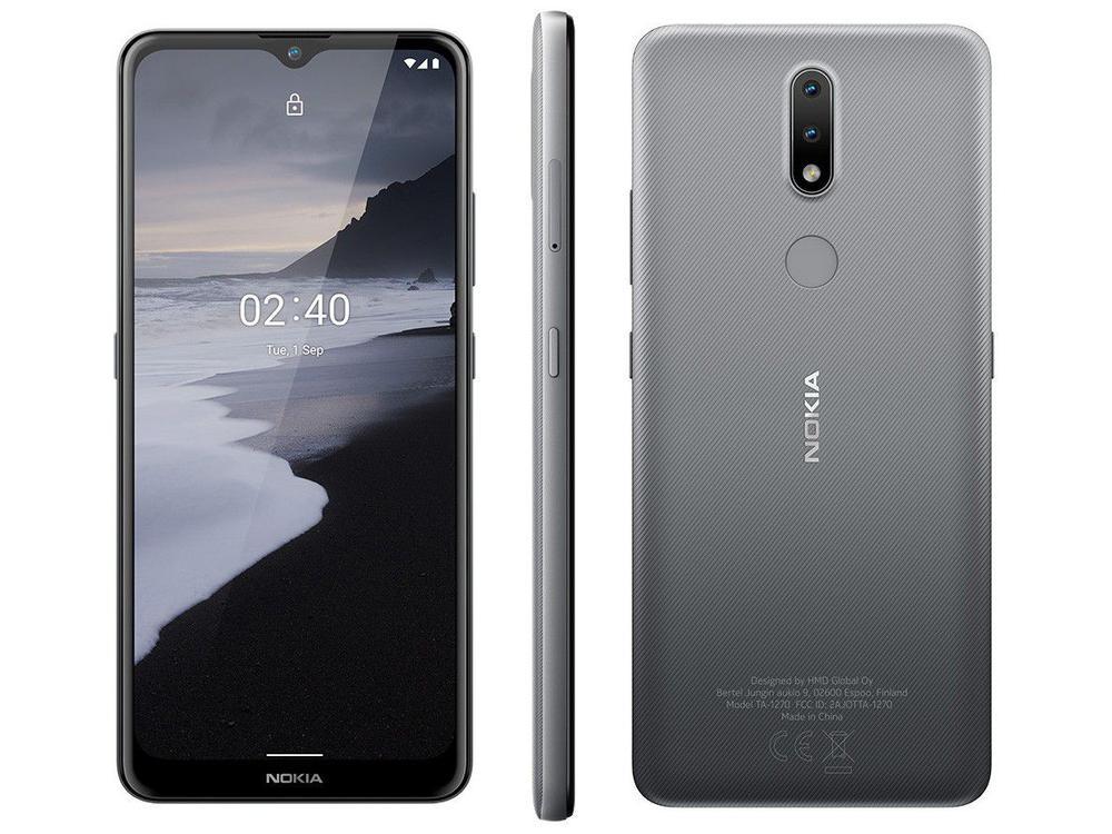 Smartphone Nokia 2.4 64GB Cinza 4G Octa-Core 3GB RAM Tela 6,5” Câm. Dupla + Selfie 5MP - 1