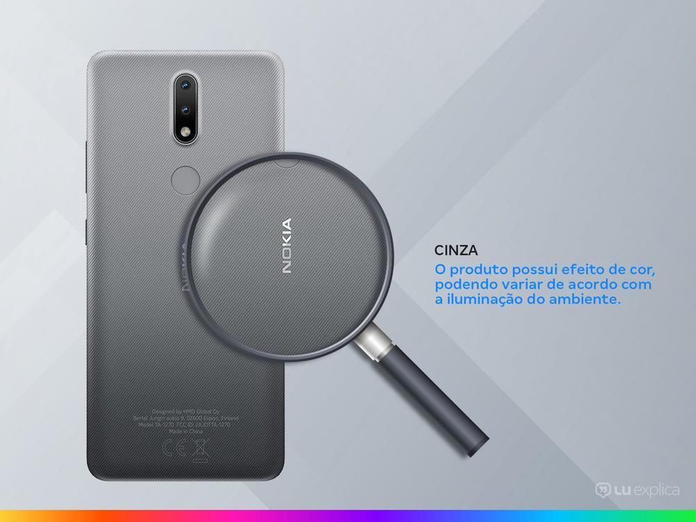 Smartphone Nokia 2.4 64GB Cinza 4G Octa-Core 3GB RAM Tela 6,5” Câm. Dupla + Selfie 5MP - 3