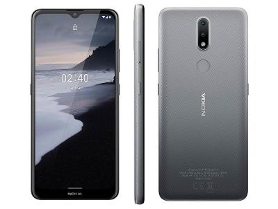 Smartphone Nokia 2.4 64GB Cinza 4G Octa-Core 3GB RAM Tela 6,5” Câm. Dupla + Selfie 5M