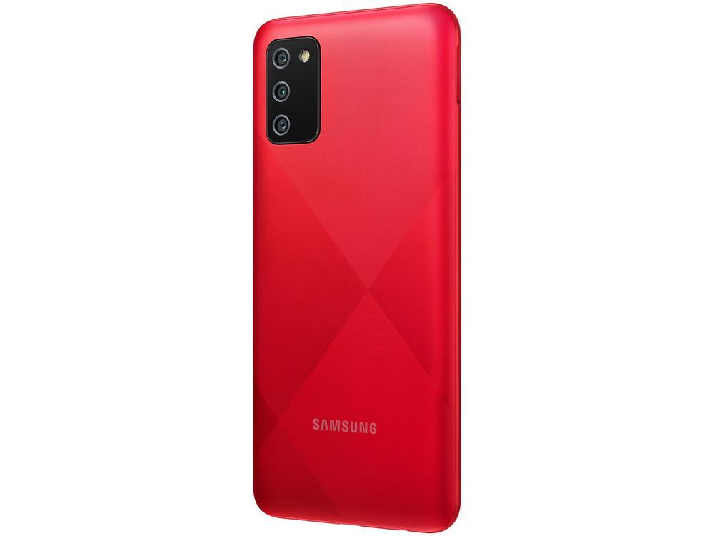 Smartphone Samsung Galaxy A02s 32GB Vermelho 4G 3GB RAM Tela 6,5" Câm. Tripla + Selfie 5MP - 9