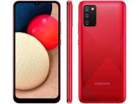 Smartphone Samsung Galaxy A02s 32GB Vermelho 4G 3GB RAM Tela 6,5" Câm. Tripla + Selfie 5MP - 1