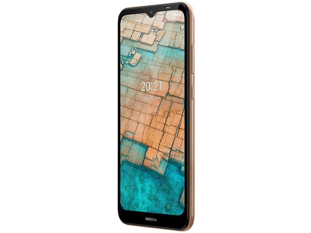 Smartphone Nokia C20 32GB Dourado 4G Octa-Core 2GB RAM Tela 6,5” Câm. 5MP + Câm. Selfie 5MP - 5