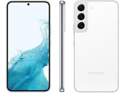 Smartphone Samsung Galaxy S22 128GB Branco 5G 8GB Octa-Core 8GB RAM 6,1” Cam. Tripla + Selfie 10M