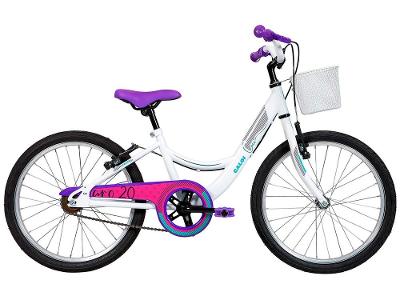 Bicicleta Infantil Aro 20 Caloi Ceci Branca