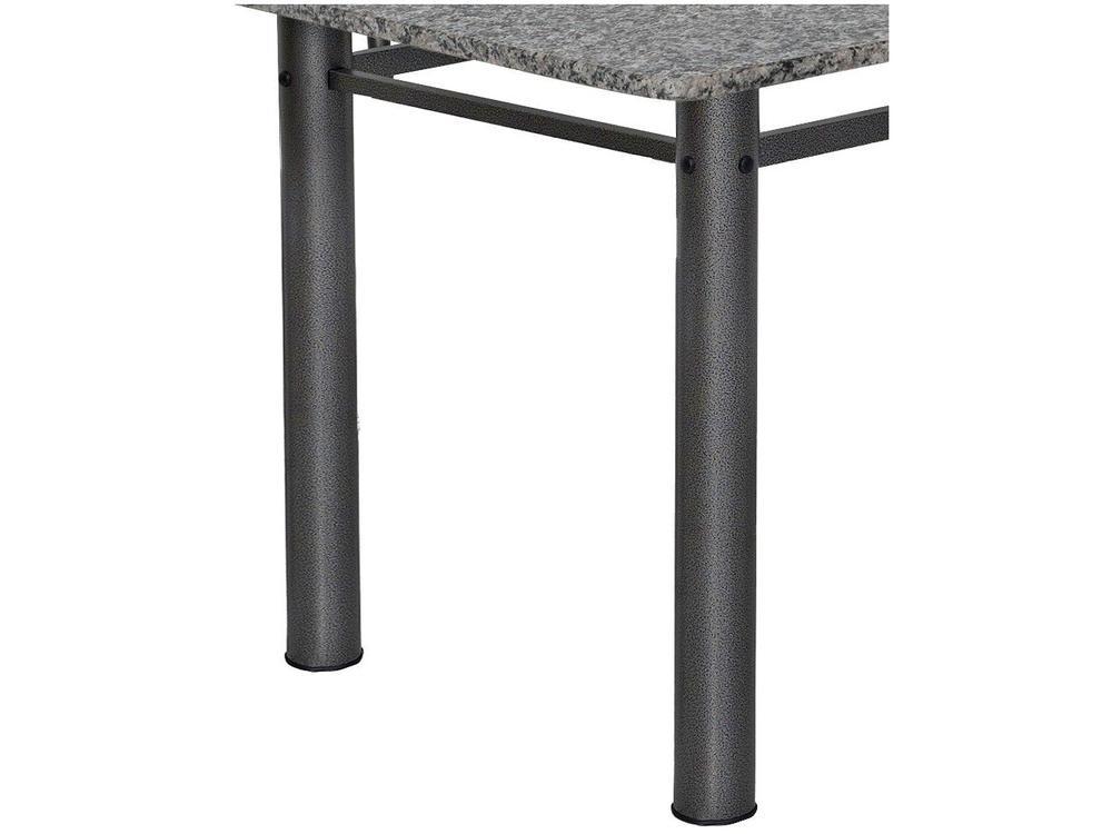 Mesa de Jantar 6 Cadeiras Retangular Aço Tampo Granito Poeme Ciplafe - 8