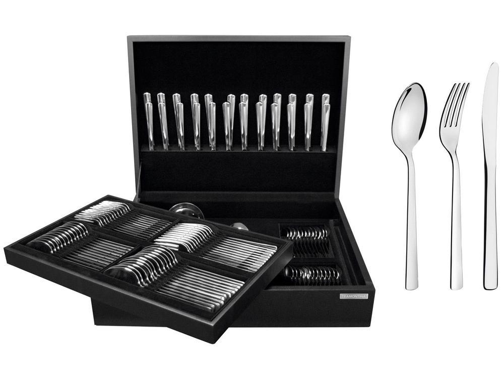 Faqueiro Tramontina Inox Oslo com Estojo 101 Peças - 1