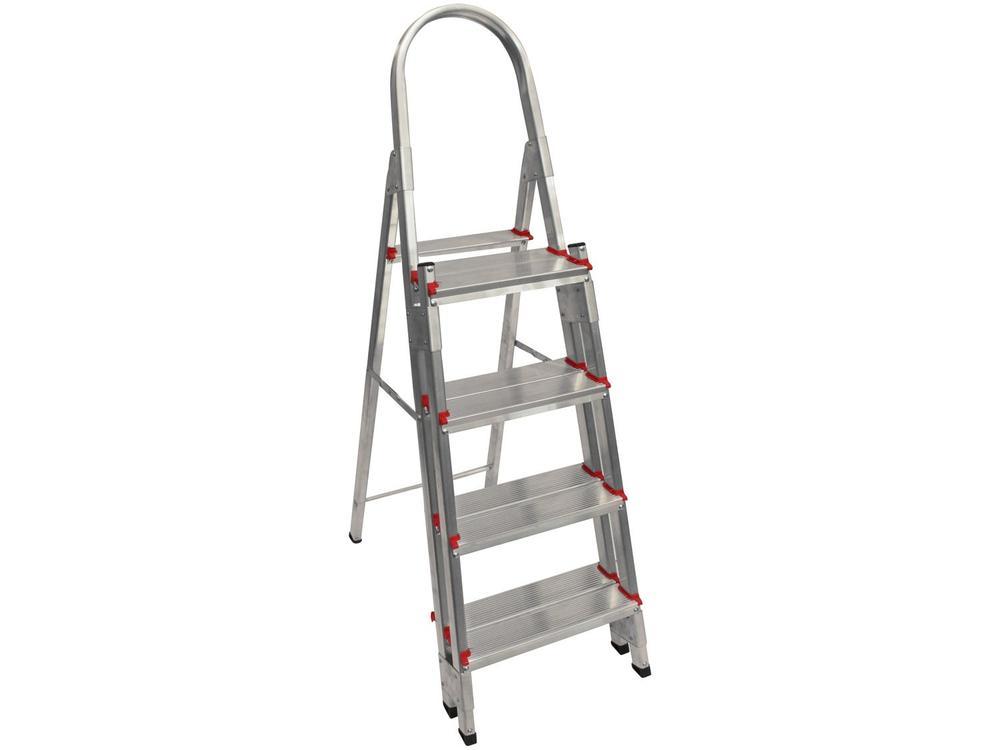Escada de Alumínio Cavalete 4 Degraus - 1