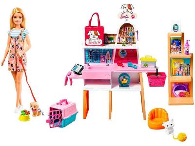 Boneca Barbie Estate Pet Shop com Acessórios