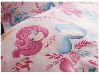 Cobre-leito Infantil Solteiro Karsten 100% Algodão 180 Fios Magia do Mar Rosa 2 Peças - 3