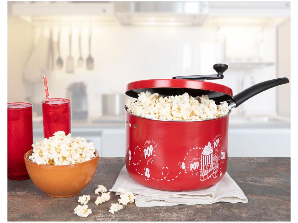 Pipoqueira Multiflon Vermelha Antiaderente - 2