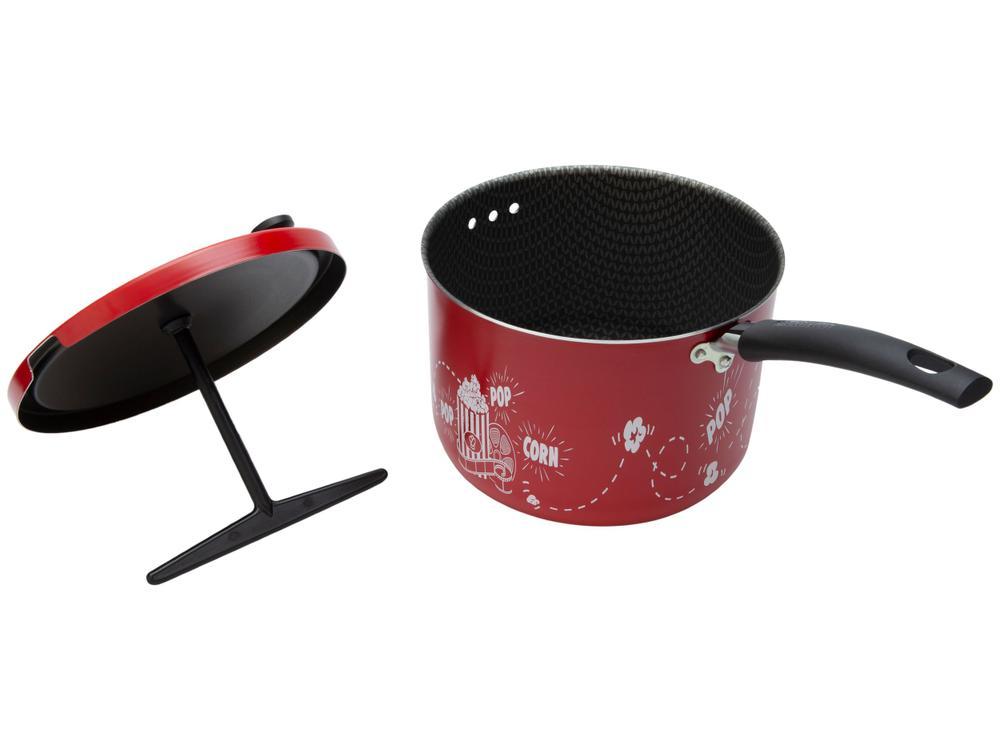 Pipoqueira Multiflon Vermelha Antiaderente - 3