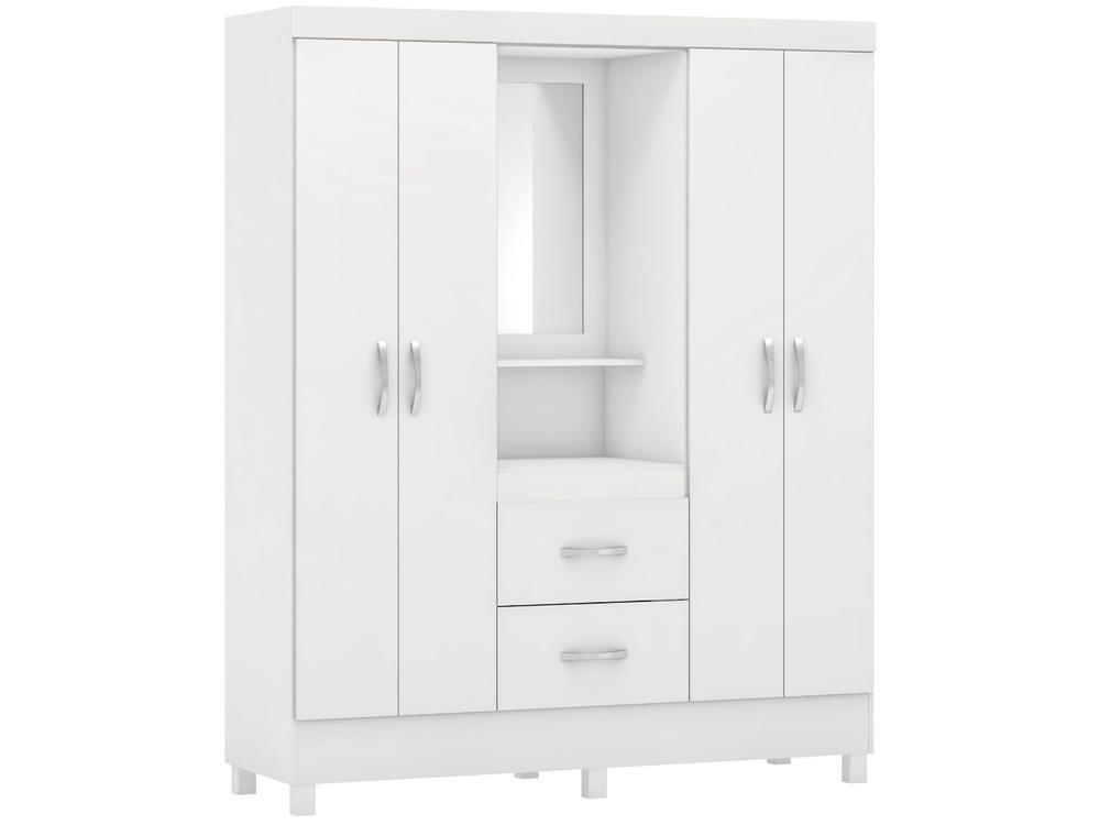 Guarda-roupa Solteiro com Espelho 4 Portas - 5