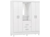 Guarda-roupa Solteiro com Espelho 4 Portas - 5