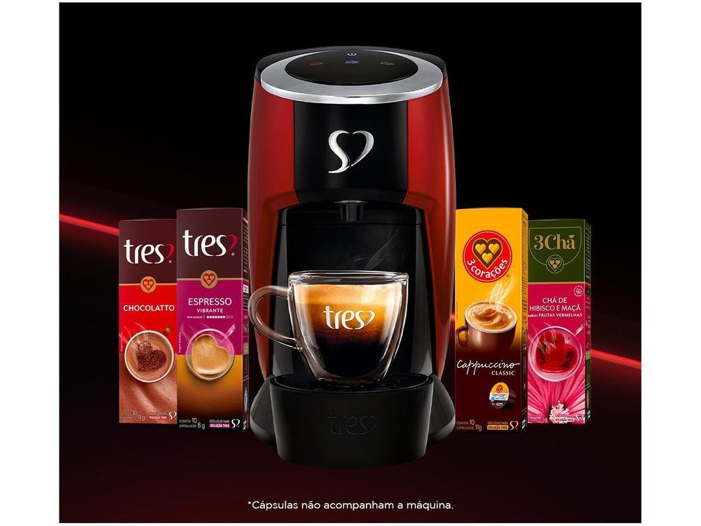 Cafeteira Espresso TRES Touch Vermelha 3 Corações - 7