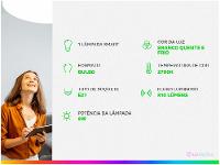 Lâmpada LED Inteligente 9W Wi-Fi Bluetooth RGB - 2