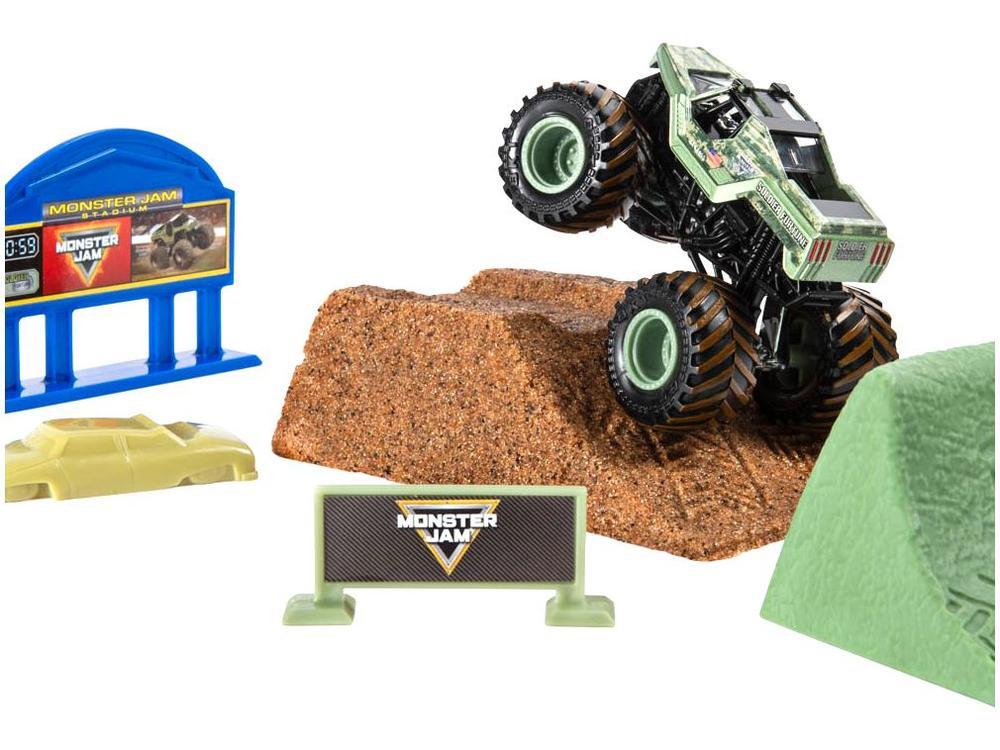 Carrinho Monster Jam com Massa Areia e Acessérios - 6