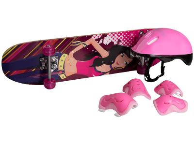 Skate Infantil SKR-0031 com Acessórios 