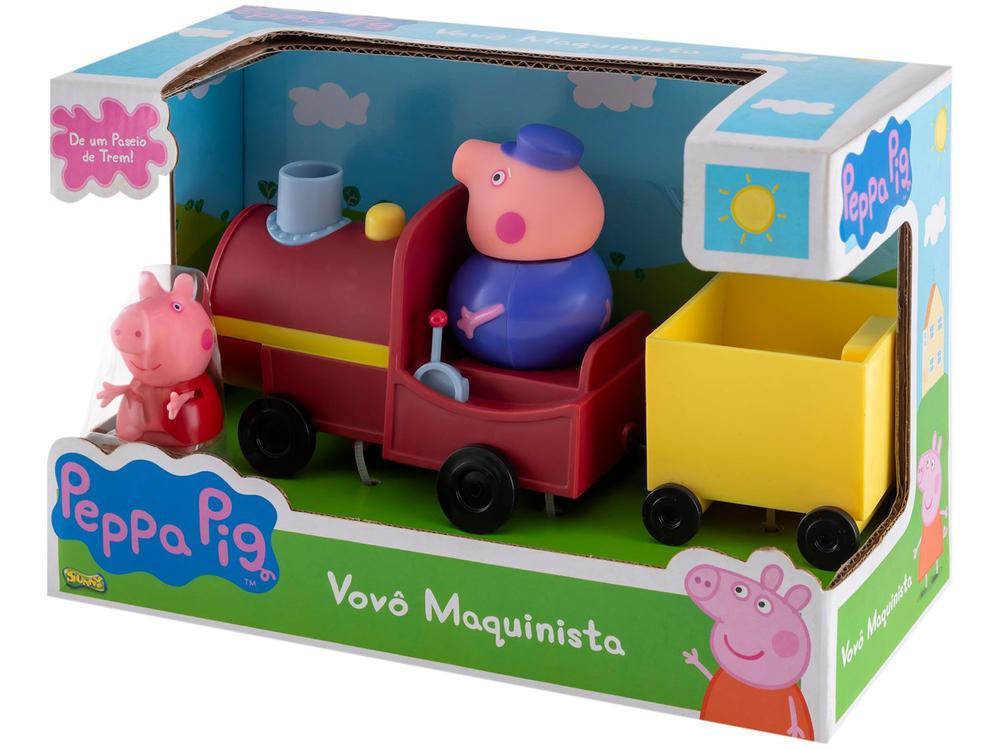 Boneco Peppa Pig Trêm do Vovô Pig 9,1cm - 6