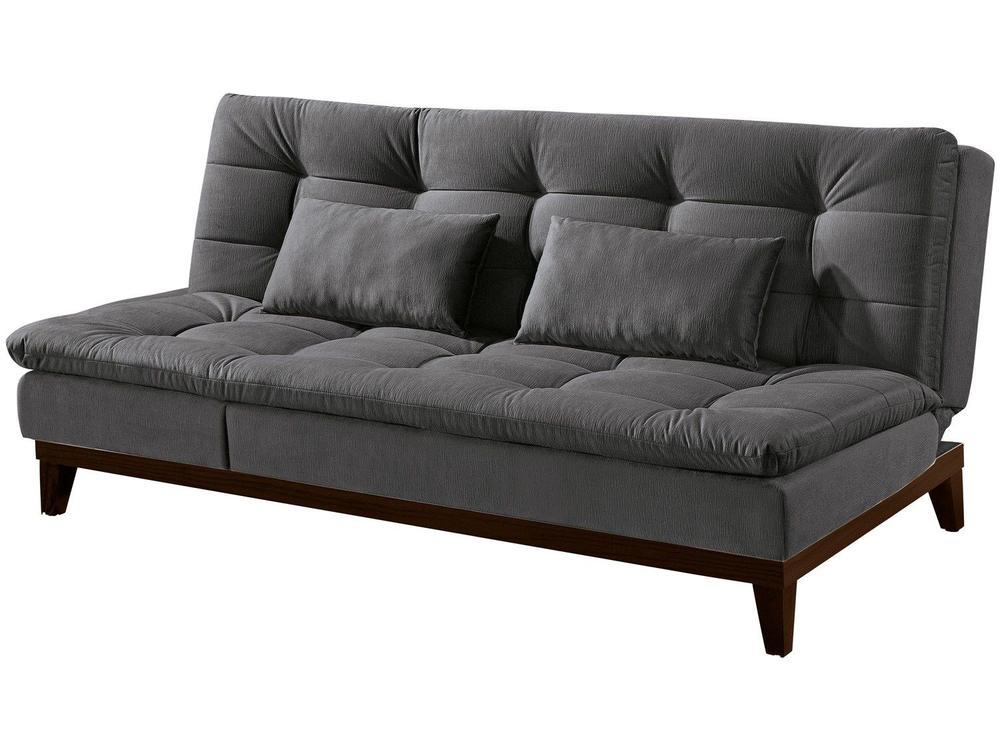 Sofá-cama Casal 3 Lugares Suede Linoforte Jade BPM A2 - 1