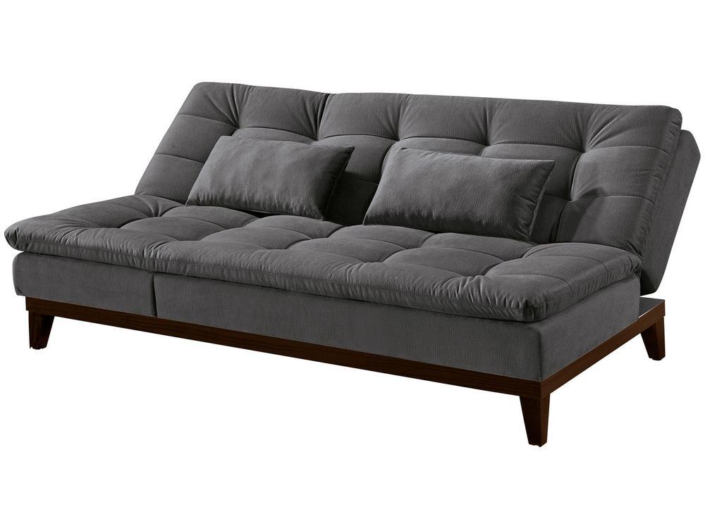 Sofá-cama Casal 3 Lugares Suede Linoforte Jade BPM A2 - 7