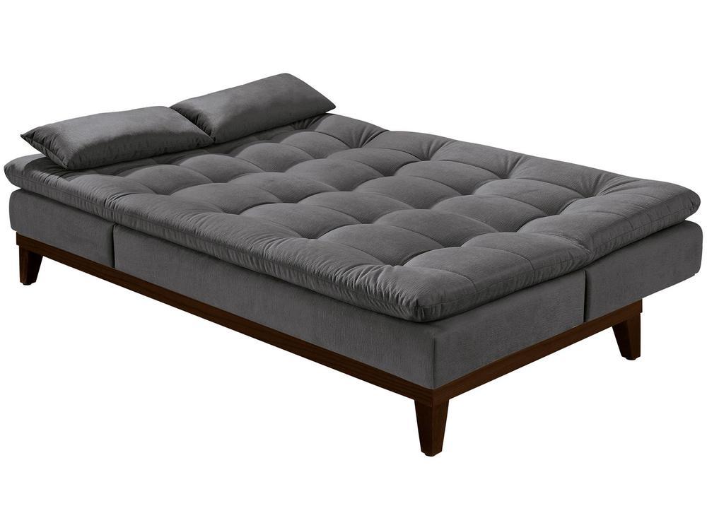 Sofá-cama Casal 3 Lugares Suede Linoforte Jade BPM A2 - 9