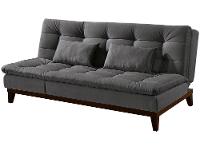 Sofá-cama Casal 3 Lugares Suede Linoforte Jade BPM A2 - 1