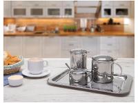 Jogo de Chá e Café 5 Peças Forma Inox Canova - 2