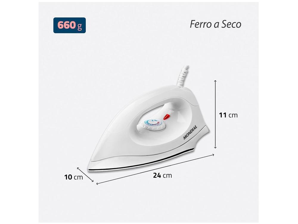 Ferro de Passar Roupa a Seco Mondial FSN-55-W - 14