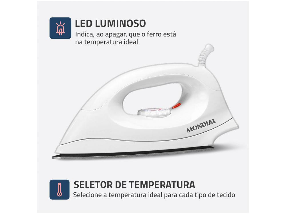 Ferro de Passar Roupa a Seco Mondial FSN-55-B - 12